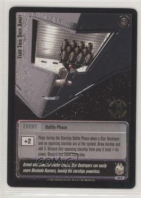 2001 Star Wars: Jedi Knights Trading Card Game Gold Chase Rare #93 oa2 | eBay