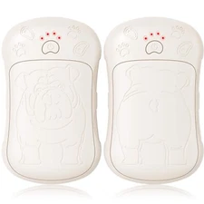 Beige Magnetic Hand Warmers 2 in 1 Rechargeable Instant Heat 18 Hours Safety ...