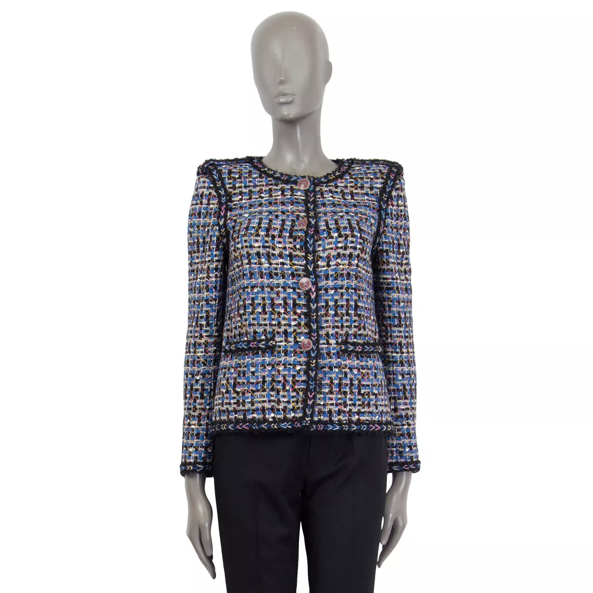 Chanel collarless hotsell jacket