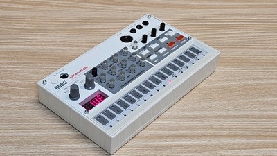 Korg Volca Sample Digital Sample Sequencer with Angled Desktop