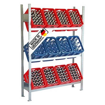 Lagerknecht Getränkekistenregal Made in Germany- Getränkeregal 130 für 12 Kisten
