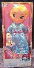 Disney Animators' Collection Frozen 16" Toddler Doll Elsa w/plush Olaf New