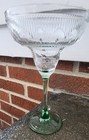 Set of 2 Vintage CRISTAL D'ARQUES-DURAND Green Stem Sombrero Margarita Glasses — photo 3