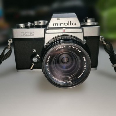 Rare Model Minolta XE 28mm Lens Set Fully Functional Grade