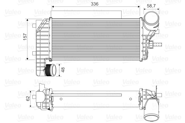 Fits VALEO VAL818604 Charge Air Cooler VAL818604 Supply air cooler fi ⭐UK Stock⭐