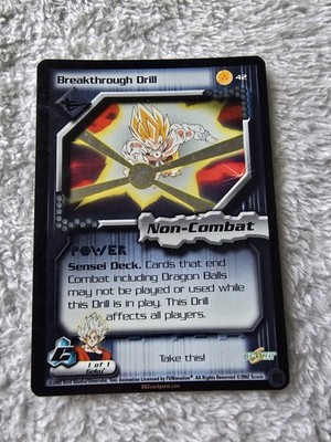 DBZ Dragon Ball Z FOIL Breakthrough Drill 42 CCG Limited Cell Saga MP Score