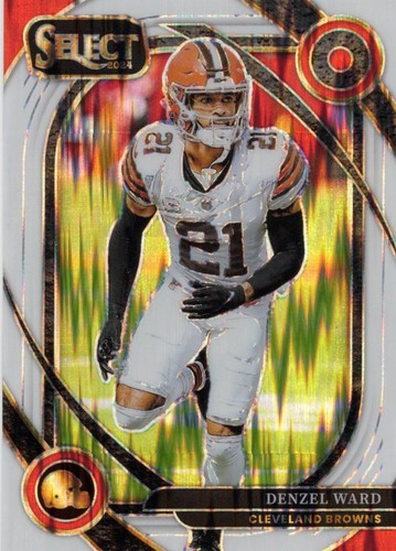 2024 Panini Select - Club Level Denzel Ward #248 White Shock Prizm /199