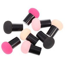 8Pcs Makeup Sponges with Handle Mushroom Design Reusable Foundation Puff Set
