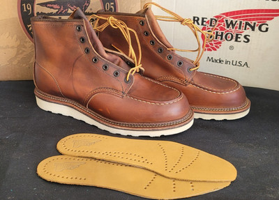 Red Wing 1907 - 6-in Moc-Toe - US Men's 12 D - Copper Rough & Tough