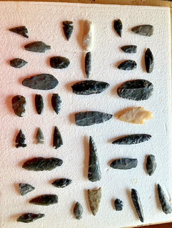 36 Authentic Larger Size Obsidian Arrowheads Found in Eastern Oregon
