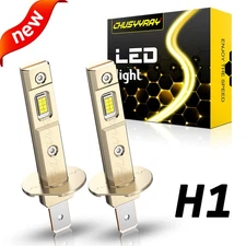 2x H1 LED Headlight Bulbs Conversion Kit High Low Beam Super Bright 6500K White
