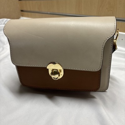 Isadora, Made In Italy Women s  Tan East West Leather Handbag