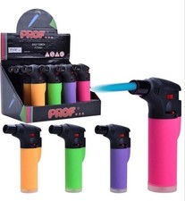 2 ACCENDINO ANTIVENTO MINI CANNELLO RICARICABILE GAS PISTOLA FIAMMA OSSIDRICA