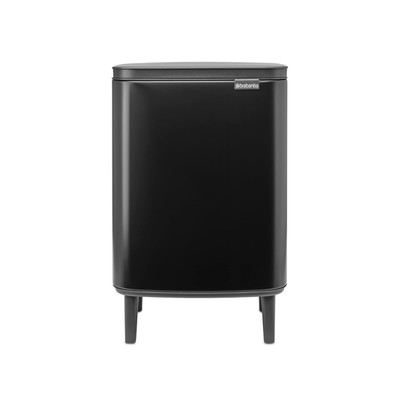 - Bo Small Waste Trash Can Hi 3.2 Gal with Soft-Close Lid, Removable Inner Bu...