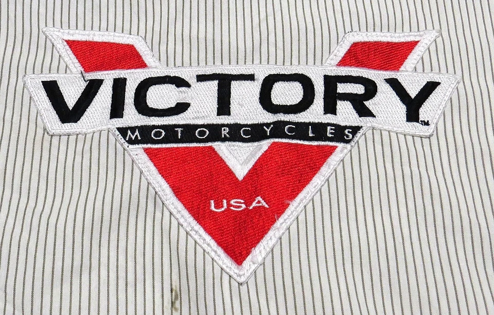 Camisa Mecánica De Colección VICTORY MOTORCYCLES 3XL POLARIS RedKap Años 2000 Work Shop Rayas Foto 4 de 4