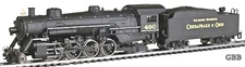 HO Scale C & O "THE GEORGE WASHINGTON" 2-8-2 DCC READY Locomotive New IHC 27003