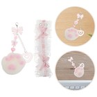 Mechanical Keyboard Decoration Lace Snap Strap Cat Paw Bowknot Charm Ribbon