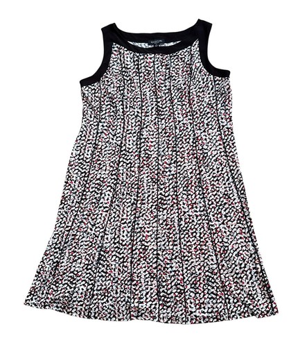 PERCEPTIONS Womens Plus Size 2X Sleeveless Pin Tucked Stretch Midi Tank Dress
