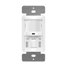 In wall pir motion sensor light switch single pole