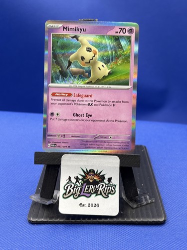 Mimikyu 37/91 (SV: Paldean Fates) Pokémon Rare