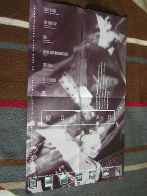 MORTAR (C. BRÖTZMANN GORE) ORIG PROMO-POSTER ca. A2 (40x60 cm) GEFALTET / FOLDED
