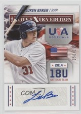 2014 Elite Extra Edition USA Baseball 18U Signatures /199 Luken Baker Auto 2x6