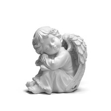 Praying Angel Figurine, Waterproof Angel Wings Statue, Garden Memorial Angel,...