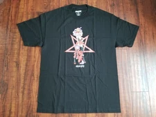 Authentic 2009 Hook-Ups Skateboard - Cheshire Cat Girl Shirt - Large - NWOT