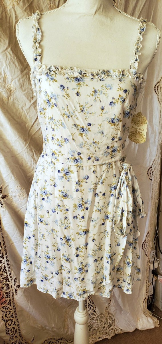 altered state white dress with blue flowers TheFabulous1Blog on LTK