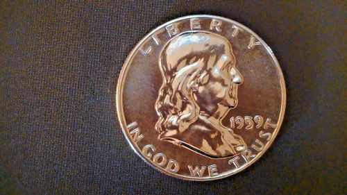 1959 US Franklin Half, Uncirculated High Grade,Proof, .36169 Oz Slv (US-9017)