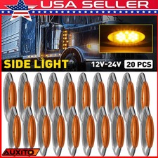 6.5amber Led Semi Truck Trailer Side Marker Clearance Light Chrome Bezel 1020x 6.5amber Led Semi Truck Trailer Side Marker Clearance Light Chrome Bezel 1020x