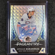 2023-24 SP Authentic NHL ARNAUD DURANDEAU Pageantry Autograph #82