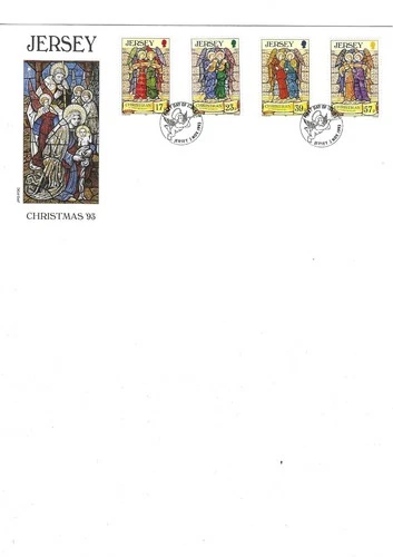 Jersey Comm/FDC - Christmas '93 - 1993 (JES303)