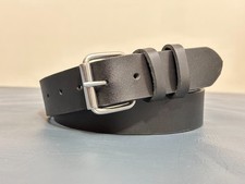 Men's Genuine Buffalo Full Grain Leather Belt, 1-1/2 width, Handmade Belt