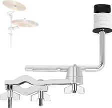 Drum Set Cymbal Clamp Extension Arm L Rod Mount for 8-12 Inch Splash Cymbals