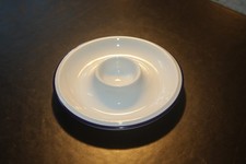 5 Eierbecher Thomas Scandic Fjord, weiß mit blauem Rand