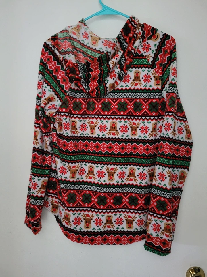 Sudadera con Capucha Vintage Terciopelo Suave Reno Sin Límites Walmart Talla XXL Juniors Foto 3 de 3