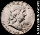 1961-D Silver Franklin Half Dollar-Scarce Better Date No Reserve #i2704