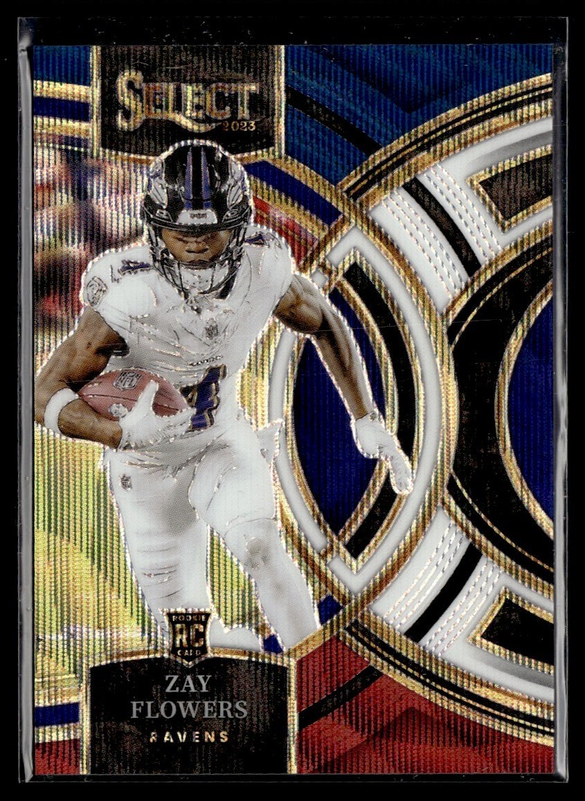 2023 Panini Select Tri Color Zay Flowers RC /225 Baltimore Ravens #157