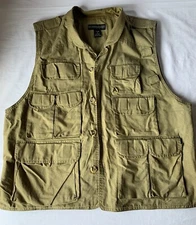 Hunting Fishing Outdoor Vest - The J Peterman Company Size L