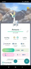 Pokemon Shiny Amaura - TRADE 20k Or 1 Mill Dust - Read Description