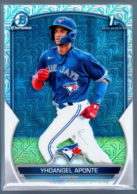 2023 Bowman Chrome Mega Box Prospects #BCP110 Yhoangel Aponte 1st Bowman J1