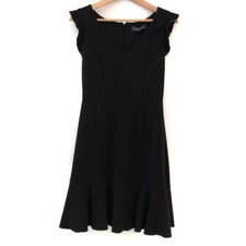 Modcloth Little Black Dress Scalloped Sleeves