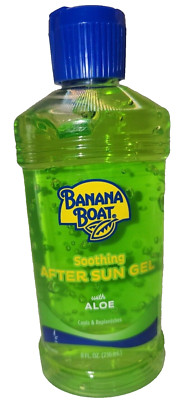 Banana Boat Soothing After Sun Gel w/ Aloe (8 fl.oz.) Cools & Replenishes NEW