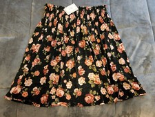 Lularoe Sophia Skirt Xl Black Floral NWT