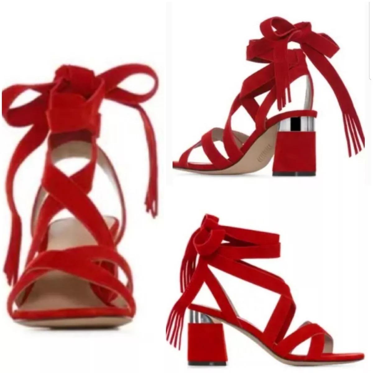 Sandals with fringe around ankle 2025