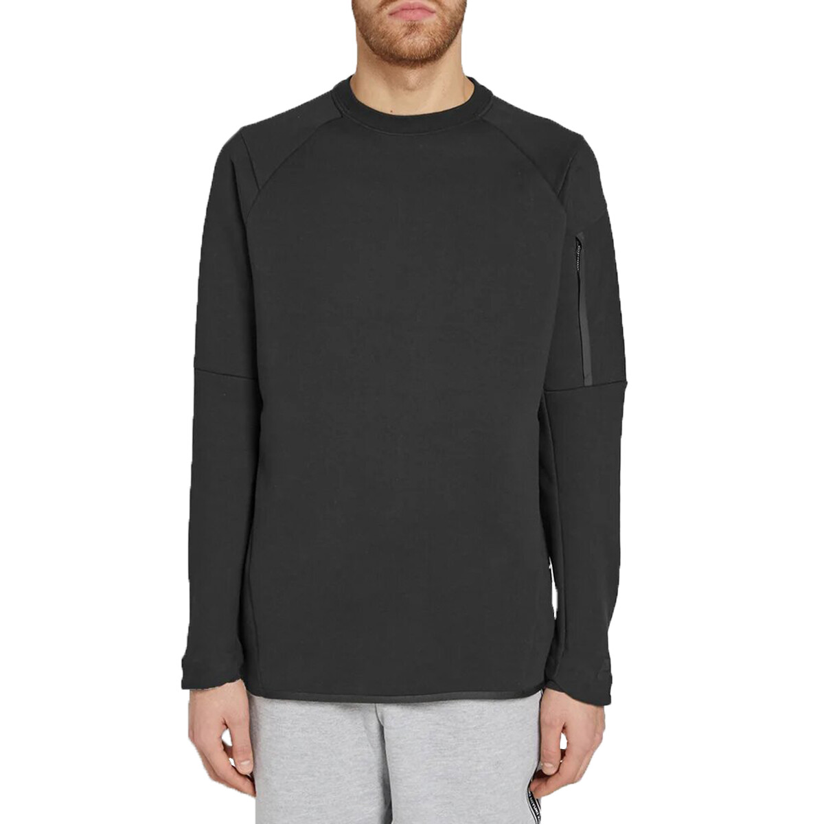 nike tech sweatshirt black