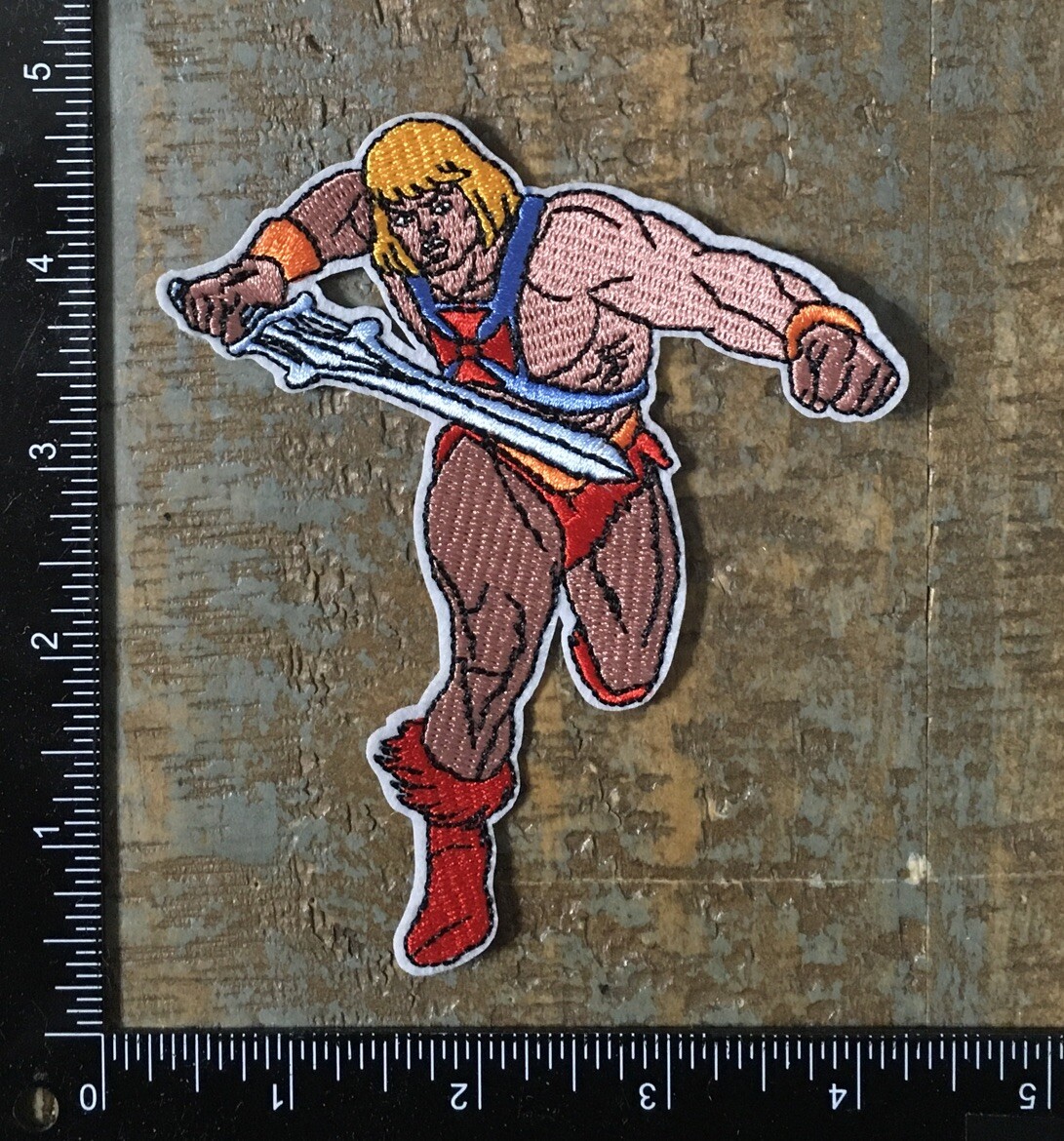 HE-MAN Masters of the Universe Embroidered Iron-On Patch