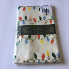 RIFLE PAPER CO.  HOLIDAY LIGHTS DISH TEA  TOWEL NWT