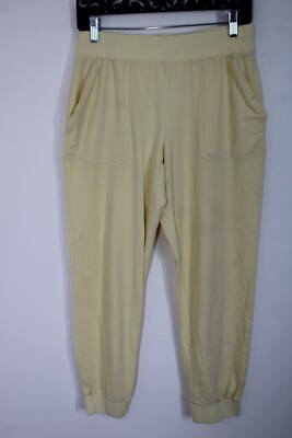 Haven Well Within M Yellow Cotton Pull On Pajama Lounge Pants Talbots